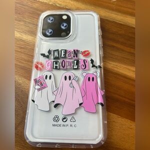 New Iphone 15 Pro Max Halloween Ghost Clear Phone Case Accessories Ghouls cell